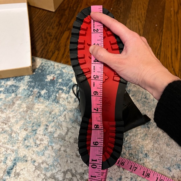 Christian Louboutin biker combat boots black ankle boots - Picture 12 of 14